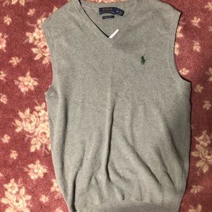 Polo by Ralph Lauren Grey Sweater Vest Size Small